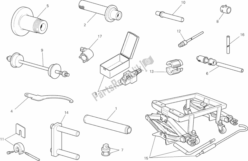 All parts for the Workshop Service Tools, Frame of the Ducati Monster 796 ABS USA Anniversary 2013